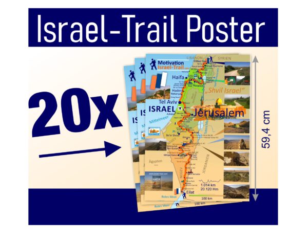 Israel Trail Poster, Landkarte