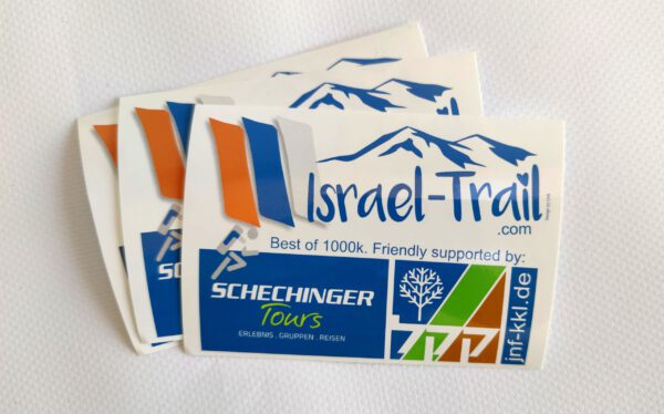 3x Aukleber Irsael-Trail, Best of 1000k, Souvenir-Aufkleber
