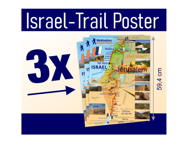 Israel Trail Poster, Landkarte