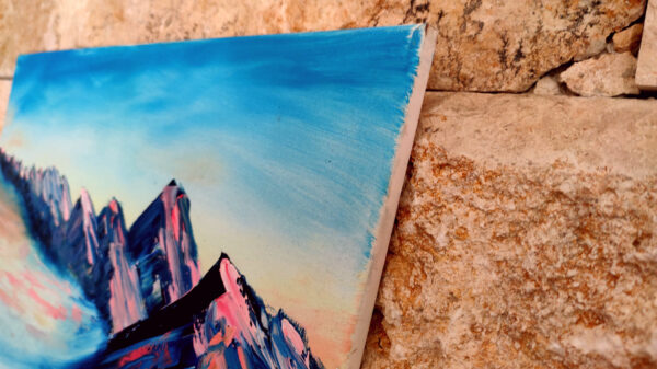 Mount Karbolet Sunrise Israel-Gemälde auf Leinwand/ Israel Painting on Canvas