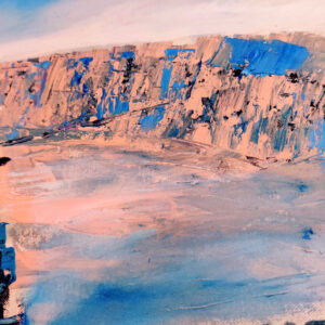 Makhtesh Katan Krater Israel-Gemälde auf Leinwand 150 x 90 cm