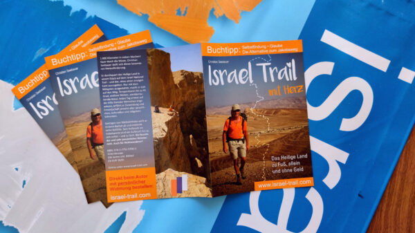 Prospekt Israel Trail mit Herz, Infos